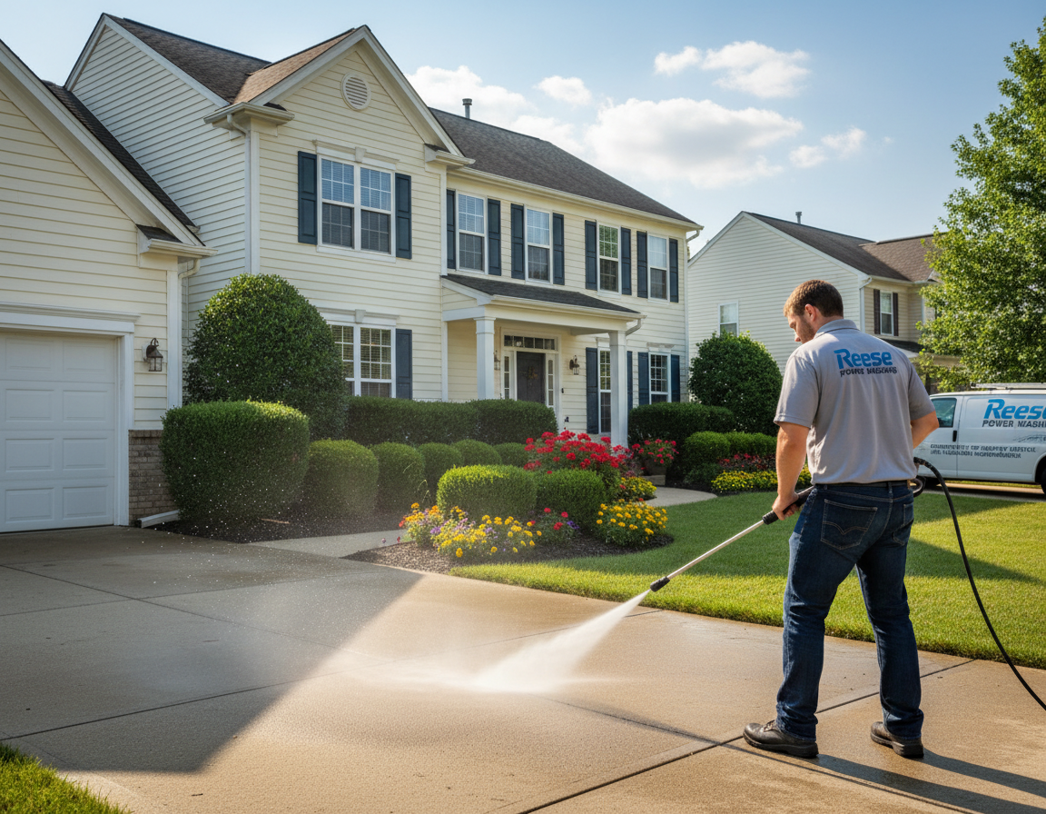 home pressure washing in Westerville, OH